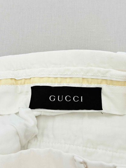 Pre - loved GUCCI White Size US 6 Pants at Reems Closet