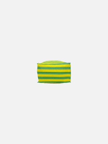 Pre - loved GUCCI X VAULT Yellow & Green Striped Tote Bag at Reems Closet