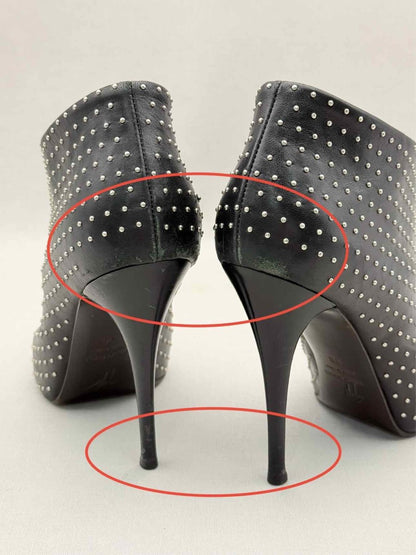 Pre-loved GUISEPPE ZANOTTI 2013 Black Cap Toe Size EU 38 Booties at Reems Closet