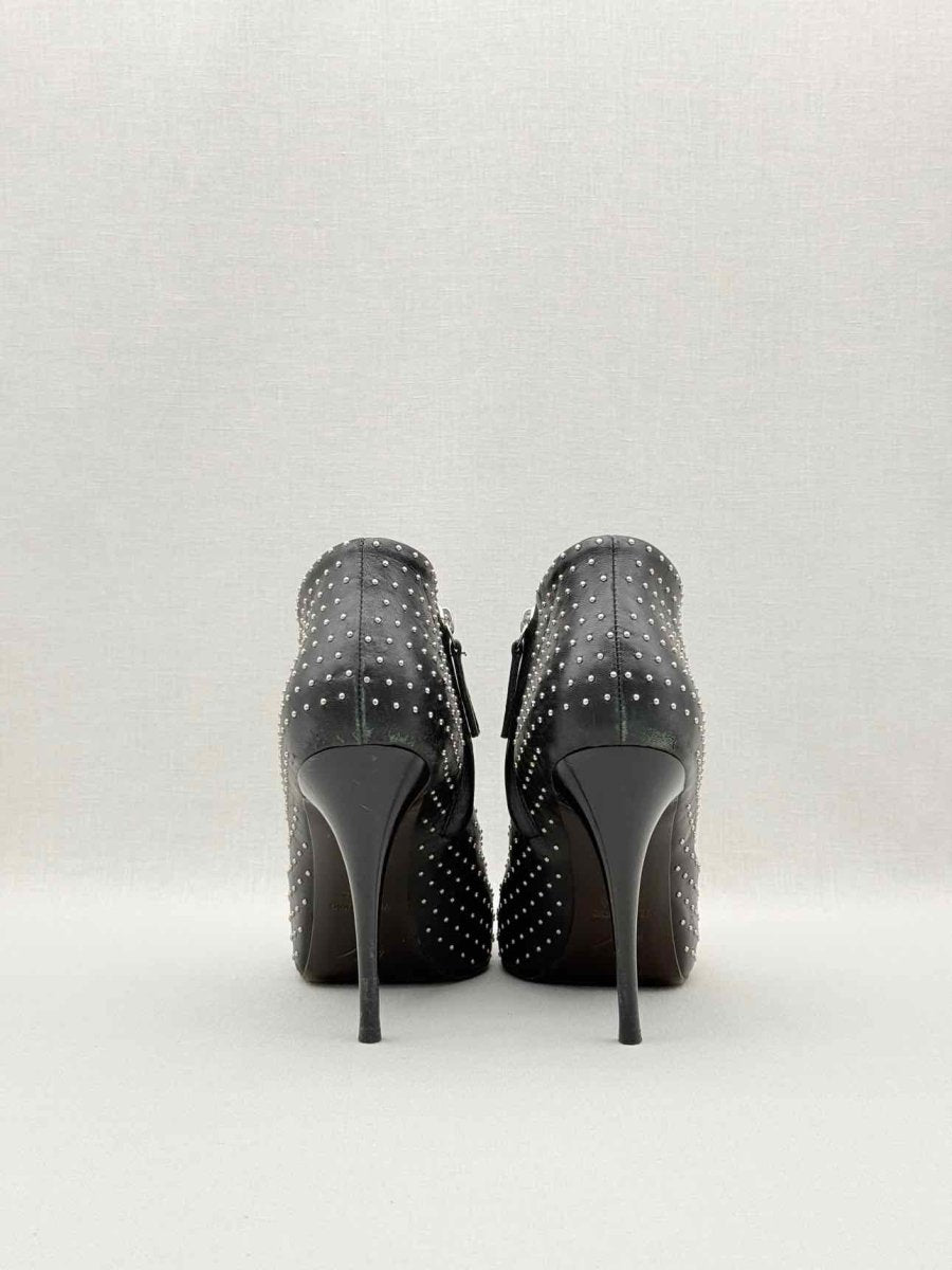 Pre-loved GUISEPPE ZANOTTI 2013 Black Cap Toe Size EU 38 Booties at Reems Closet