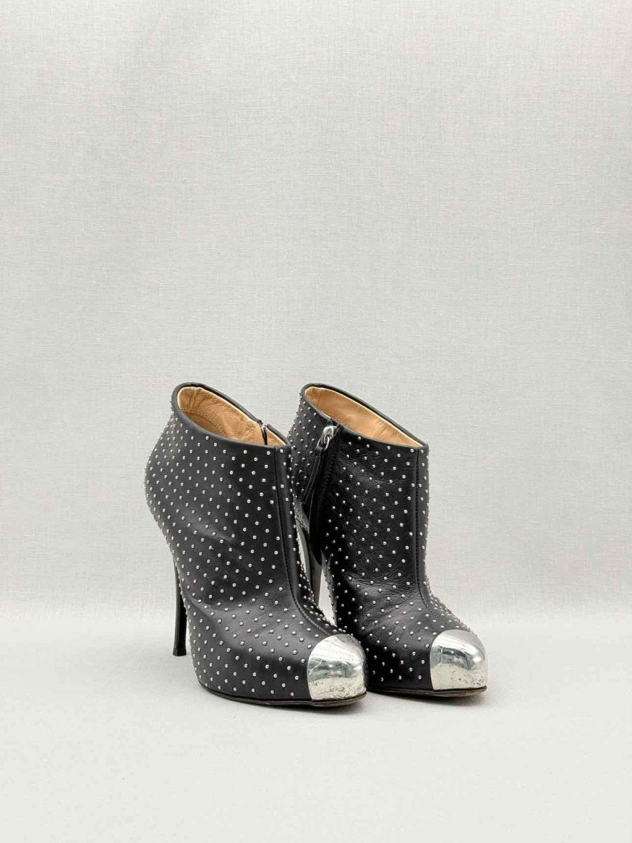 Pre-loved GUISEPPE ZANOTTI 2013 Black Cap Toe Size EU 38 Booties at Reems Closet