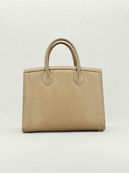 Pre - loved GUISEPPE ZANOTTI Angelina Taupe Top Handle at Reems Closet