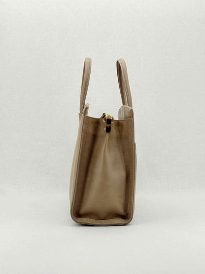 Pre - loved GUISEPPE ZANOTTI Angelina Taupe Top Handle at Reems Closet