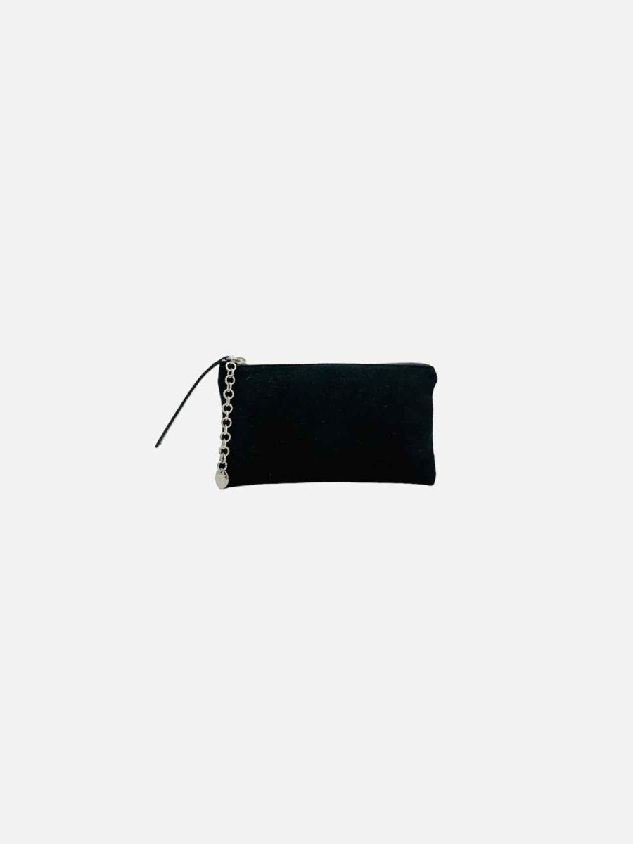 Pre - loved GUISEPPE ZANOTTI Black Pouch at Reems Closet