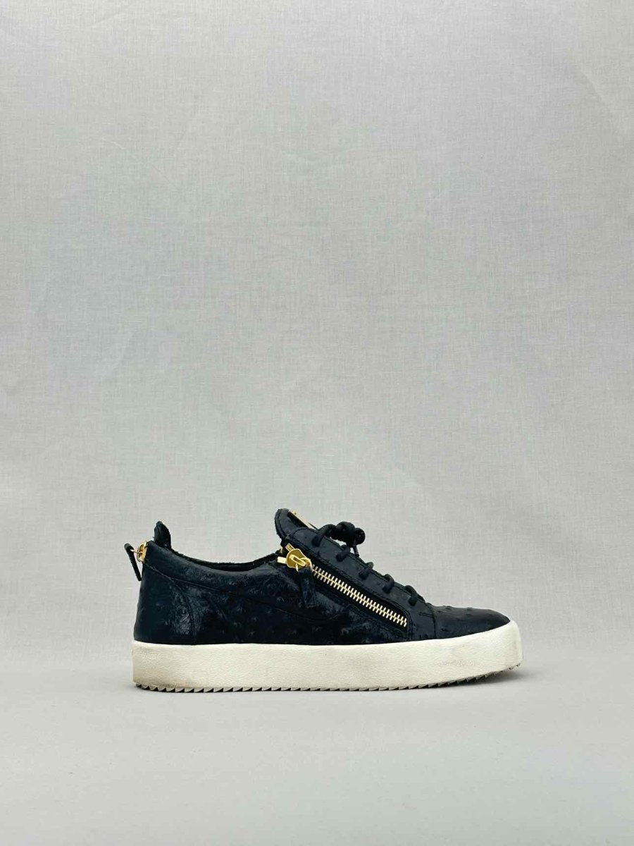 Pre - loved GUISEPPE ZANOTTI Black & White Size EU 43.5 Sneakers at Reems Closet