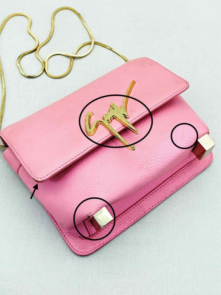 Pre - loved GUISEPPE ZANOTTI Pink Crossbody at Reems Closet