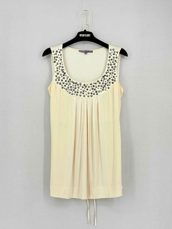 Pre-loved HALE BOB Cream Size Small Blouse at Reems Closet