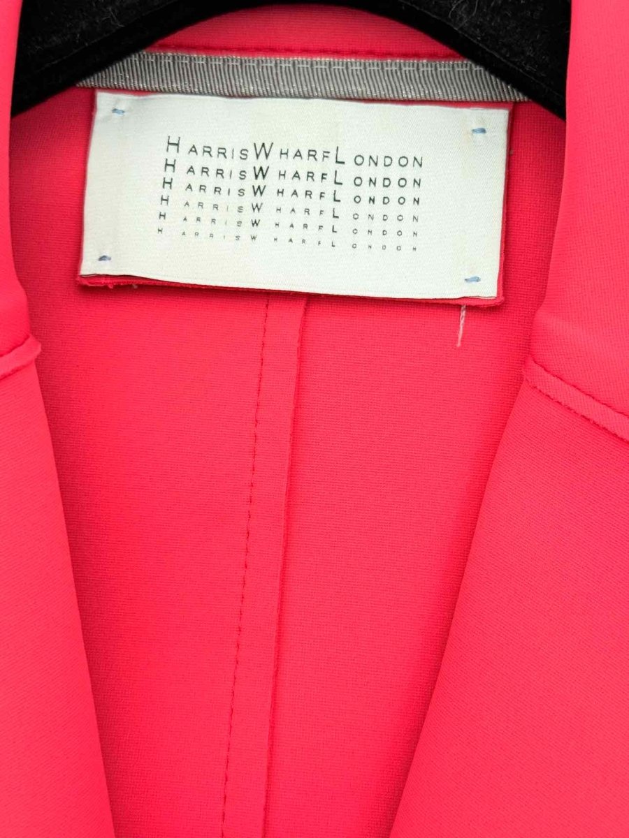 Pre-loved HARRIS WHARF LONDON Scuba Cocoon Pink Size US 6 Coat at Reems Closet