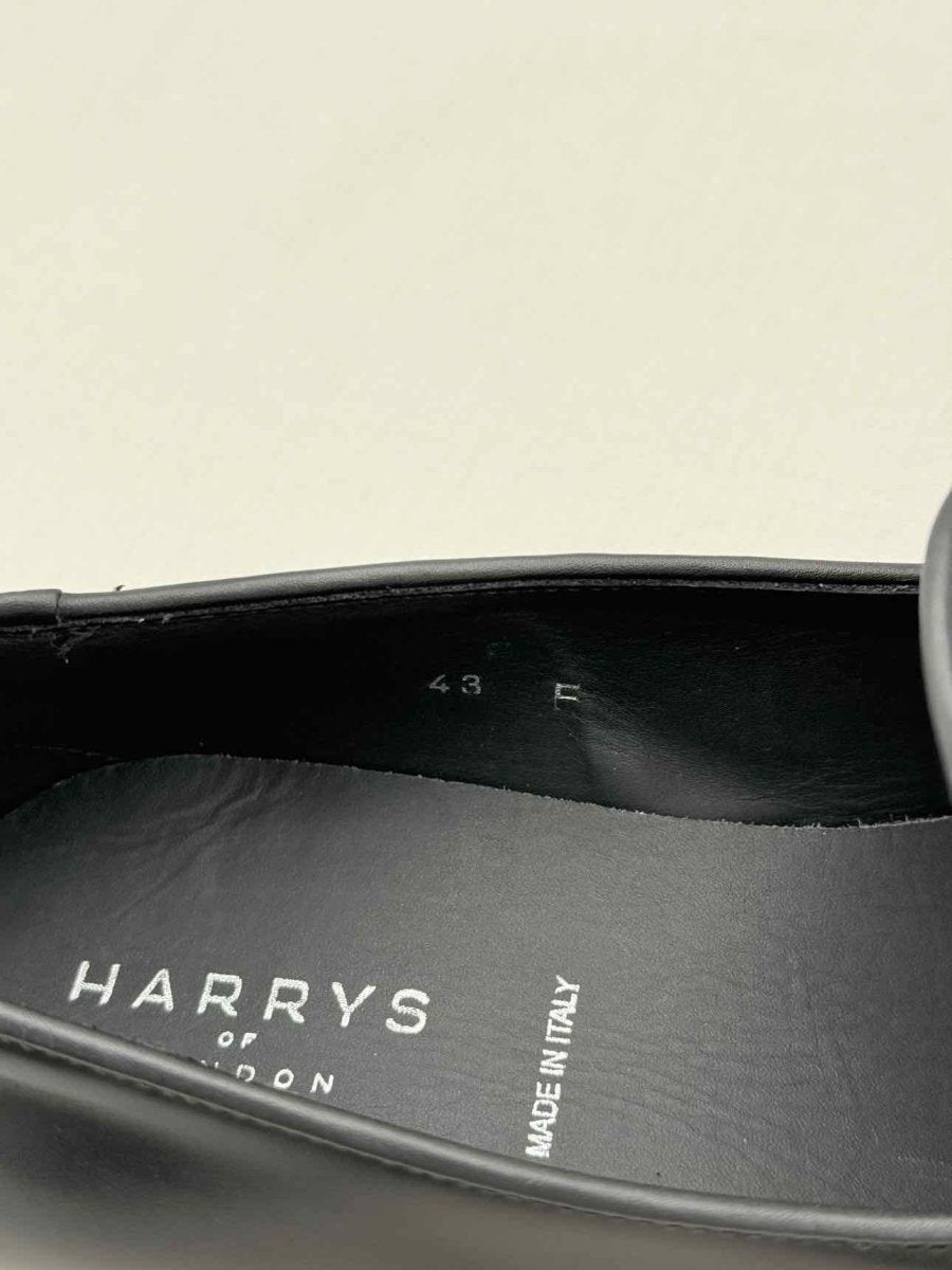 Pre - loved HARRYS LONDON Tweed Black Size EU 43 Loafers at Reems Closet