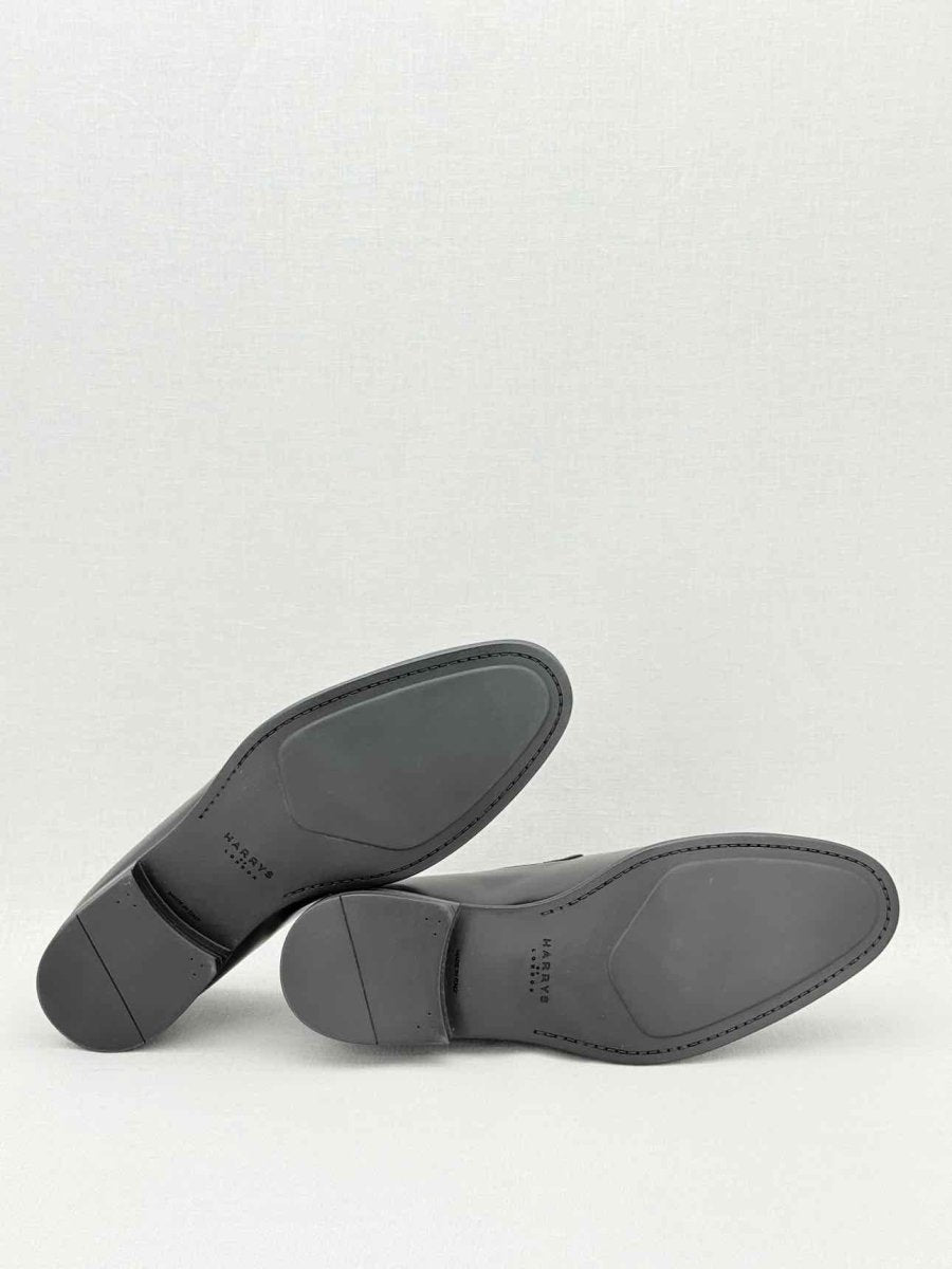 Pre - loved HARRYS LONDON Tweed Black Size EU 43 Loafers at Reems Closet