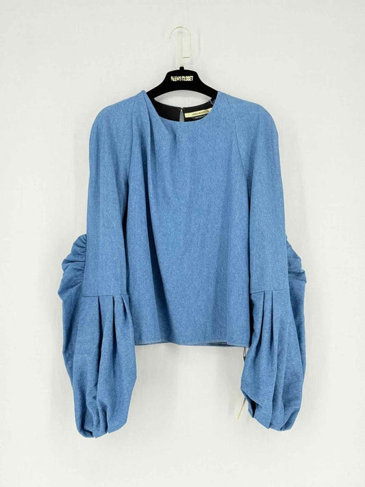 Pre - loved HELLESSEY Blue Size US 4 Blouse at Reems Closet
