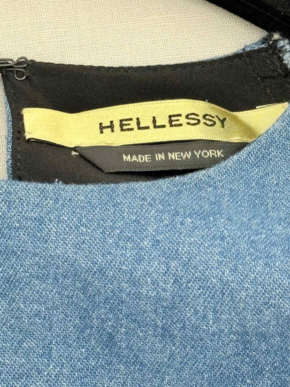 Pre - loved HELLESSEY Blue Size US 4 Blouse at Reems Closet
