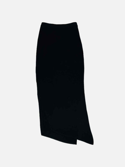 Pre - loved HELMUT LANG Black Midi Skirt at Reems Closet