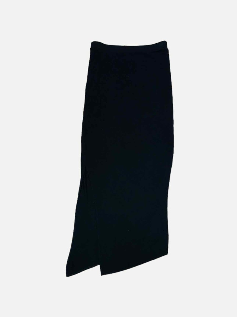 Pre-loved HELMUT LANG Black Midi Skirt from Reems Closet