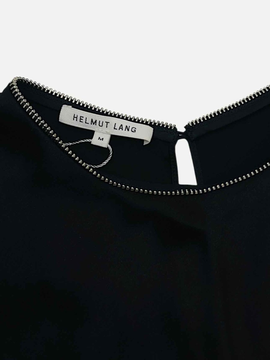 Pre - loved HELMUT LANG Black Top at Reems Closet