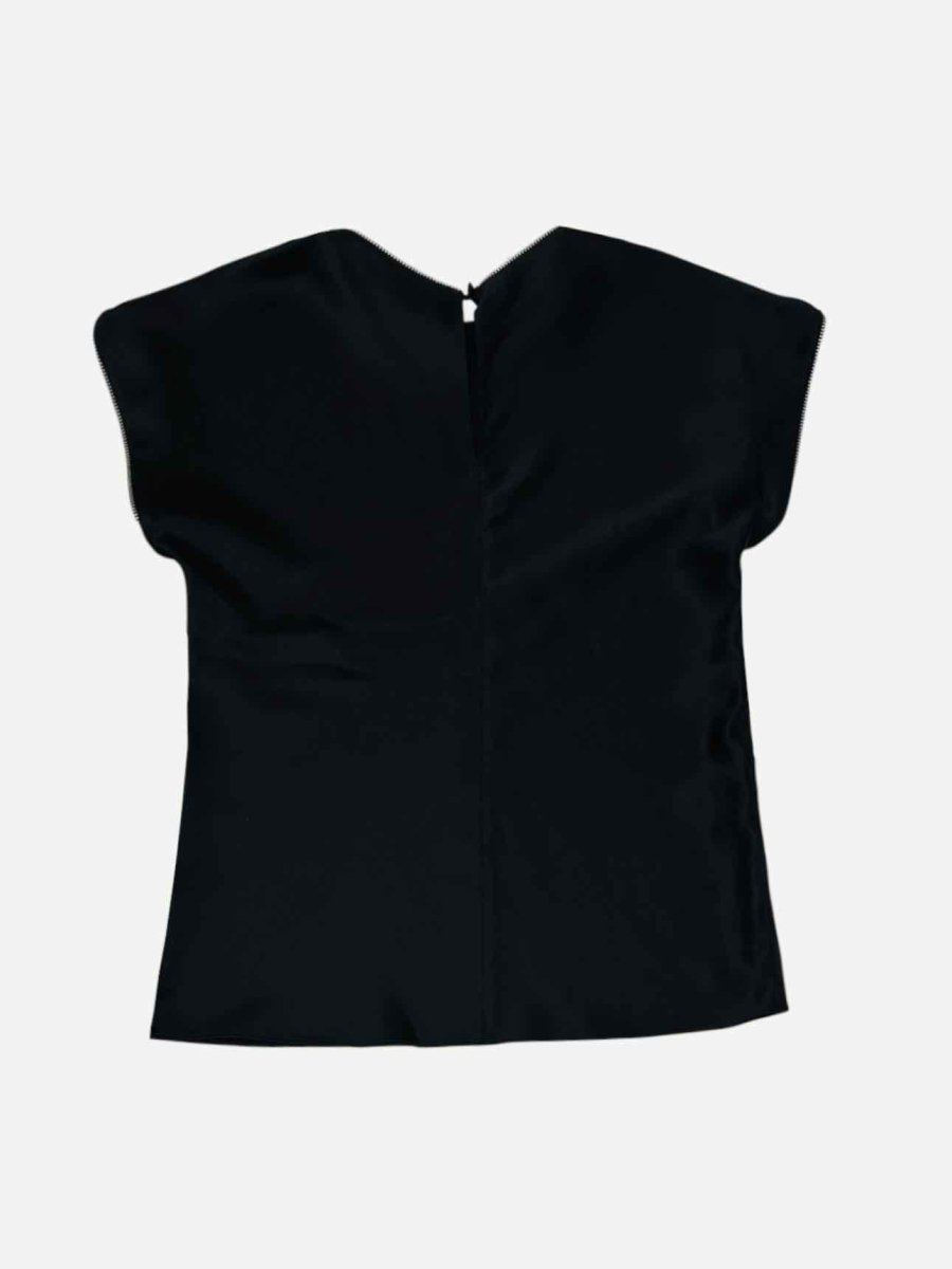 Pre - loved HELMUT LANG Black Top at Reems Closet