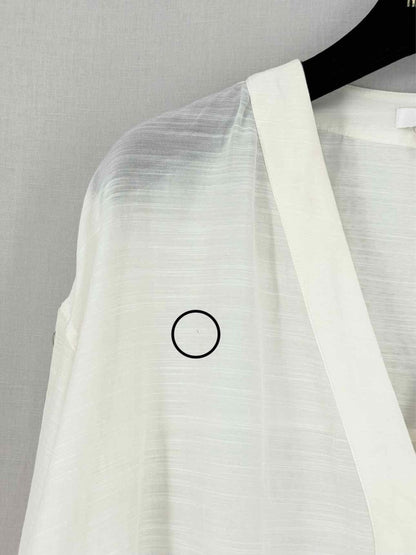 Pre - loved HELMUT LANG Off - white Size Large Blouse at Reems Closet