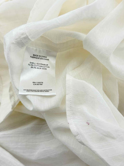 Pre - loved HELMUT LANG Off - white Size Large Blouse at Reems Closet