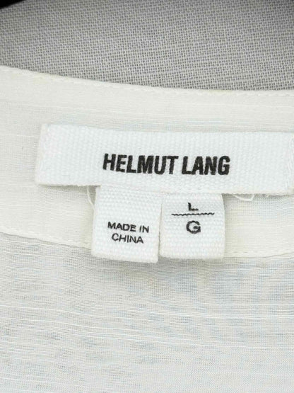Pre - loved HELMUT LANG Off - white Size Large Blouse at Reems Closet