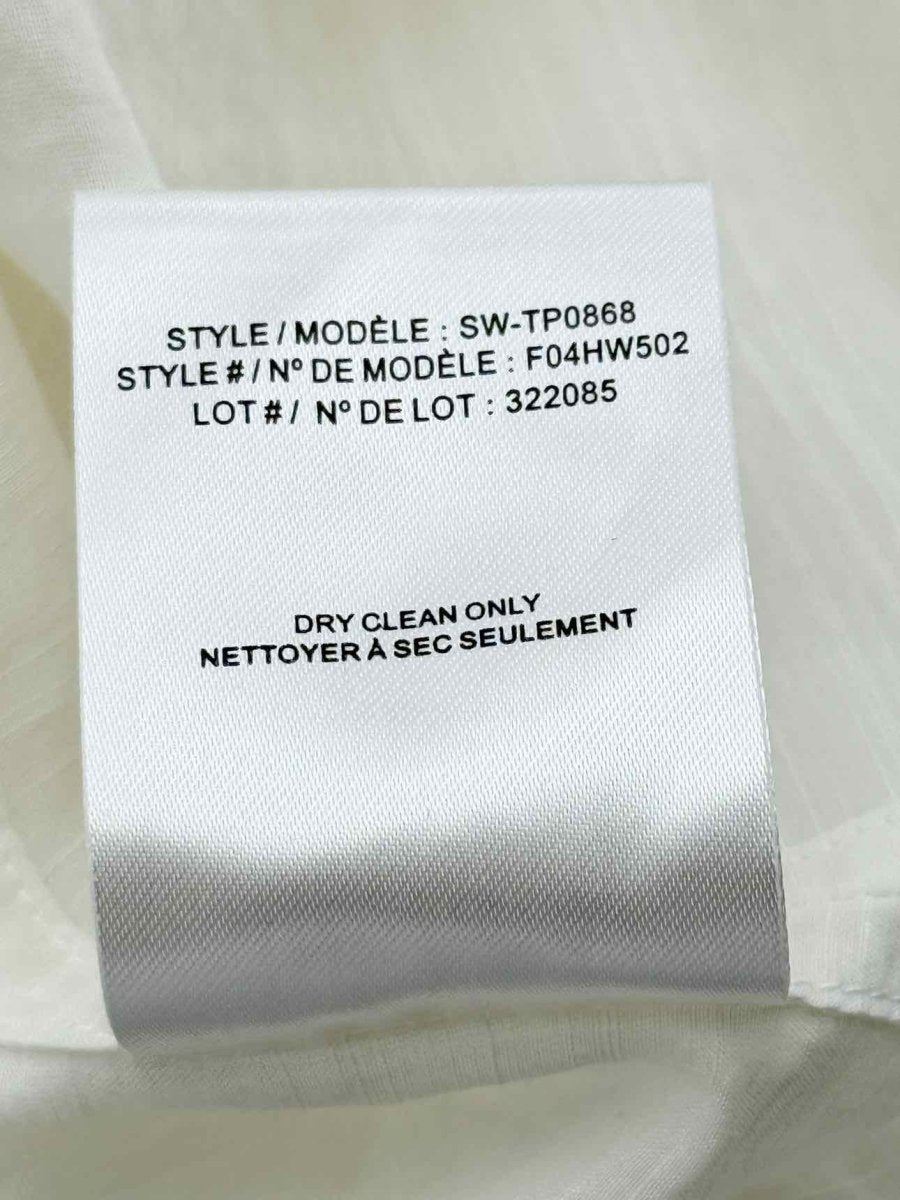 Pre - loved HELMUT LANG Off - white Size Large Blouse at Reems Closet