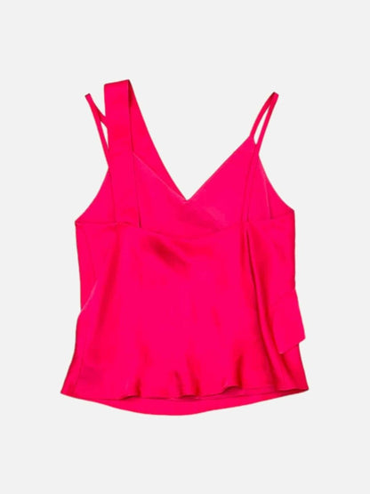 Pre - loved HELMUT LANG Pink Ruffled Camisole at Reems Closet