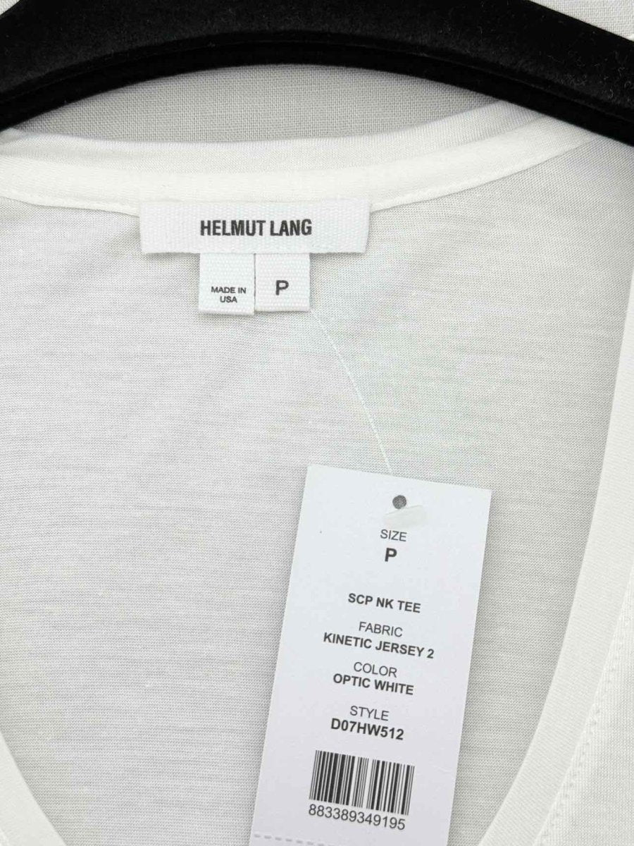 Pre - loved HELMUT LANG White Size Small T-shirt at Reems Closet
