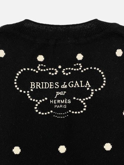 Pre - loved HERMES 2023 Brides De Gala Black w/ White Print Top at Reems Closet