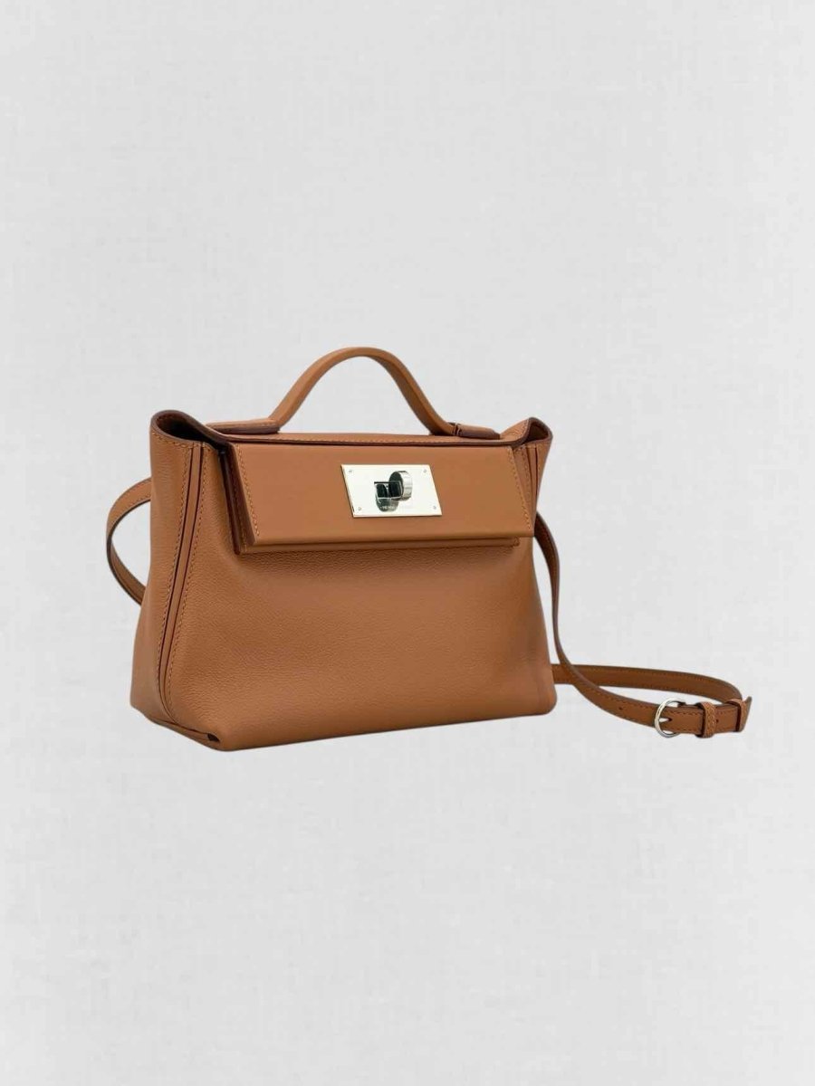 Pre - loved HERMES 24/24 Brown Top Handle at Reems Closet