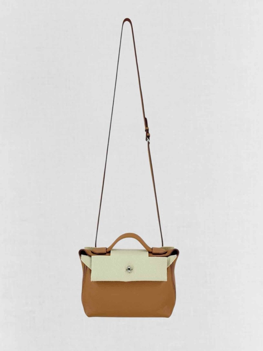 Pre - loved HERMES 24/24 Brown Top Handle at Reems Closet