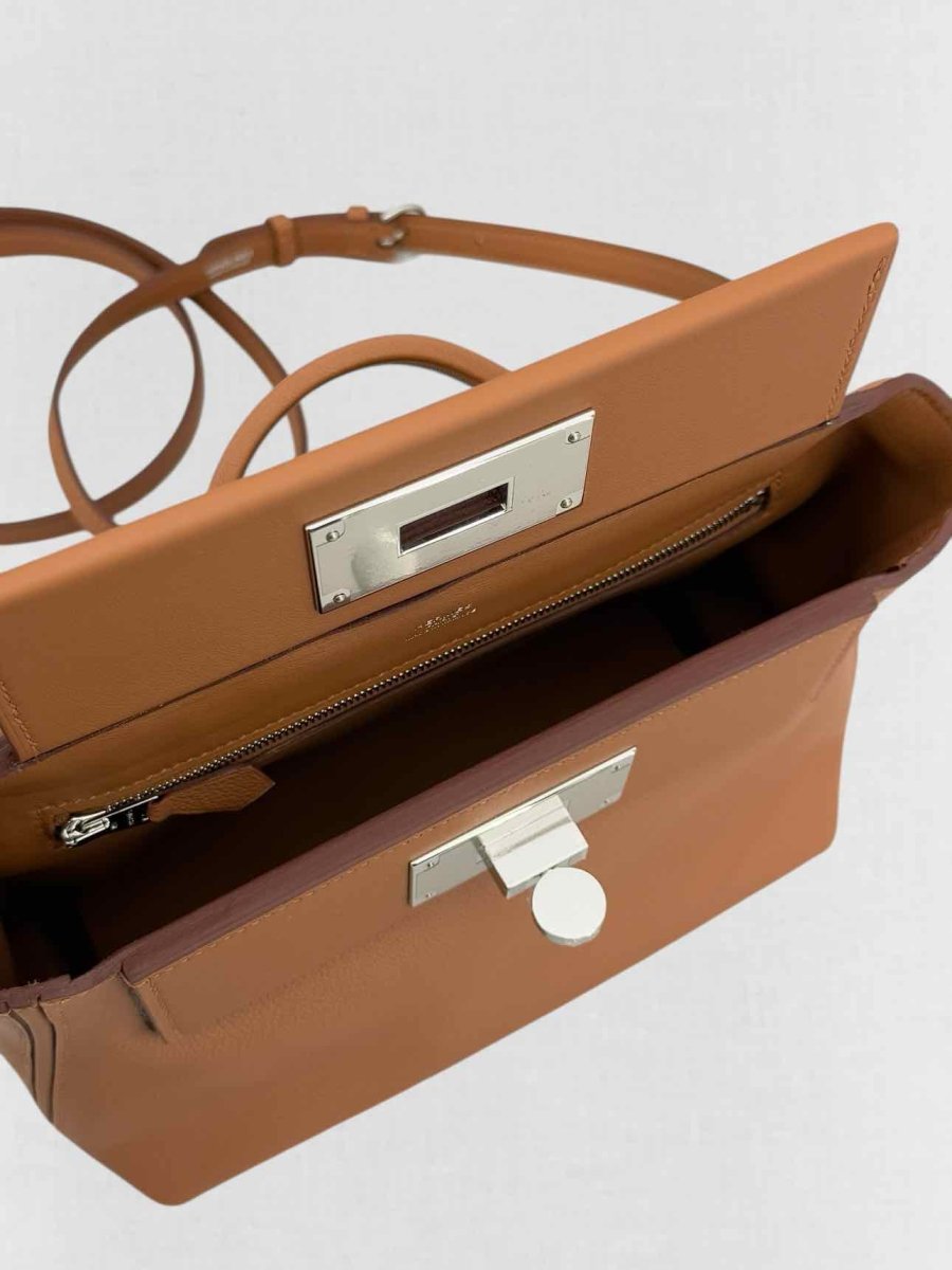 Pre - loved HERMES 24/24 Brown Top Handle at Reems Closet