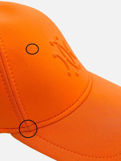 Pre - loved HERMES Atlantic Baseball Orange Cap at Reems Closet