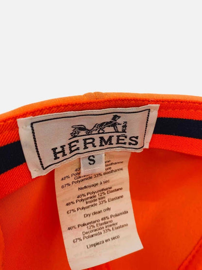 Pre - loved HERMES Atlantic Baseball Orange Cap at Reems Closet