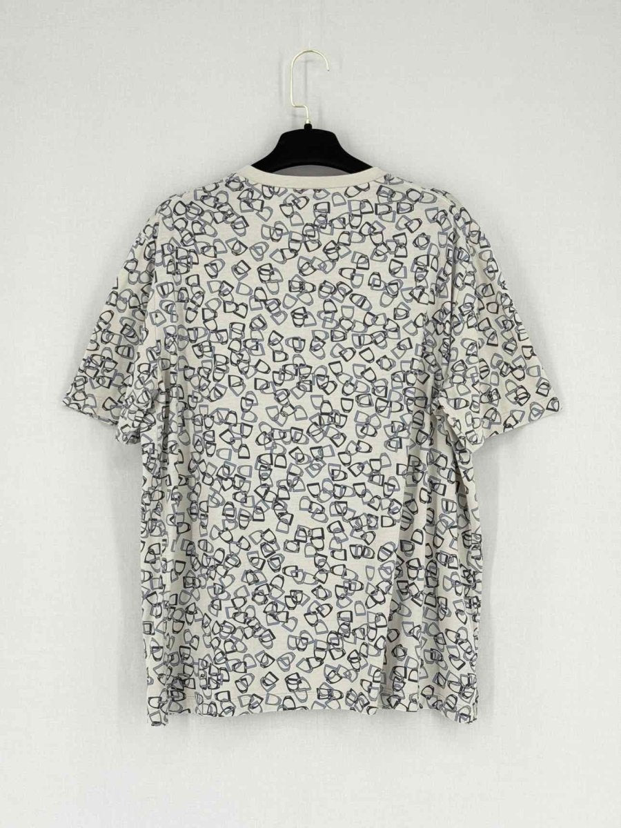 Pre - loved HERMES Beige Multicolor Printed Size XLarge Top at Reems Closet