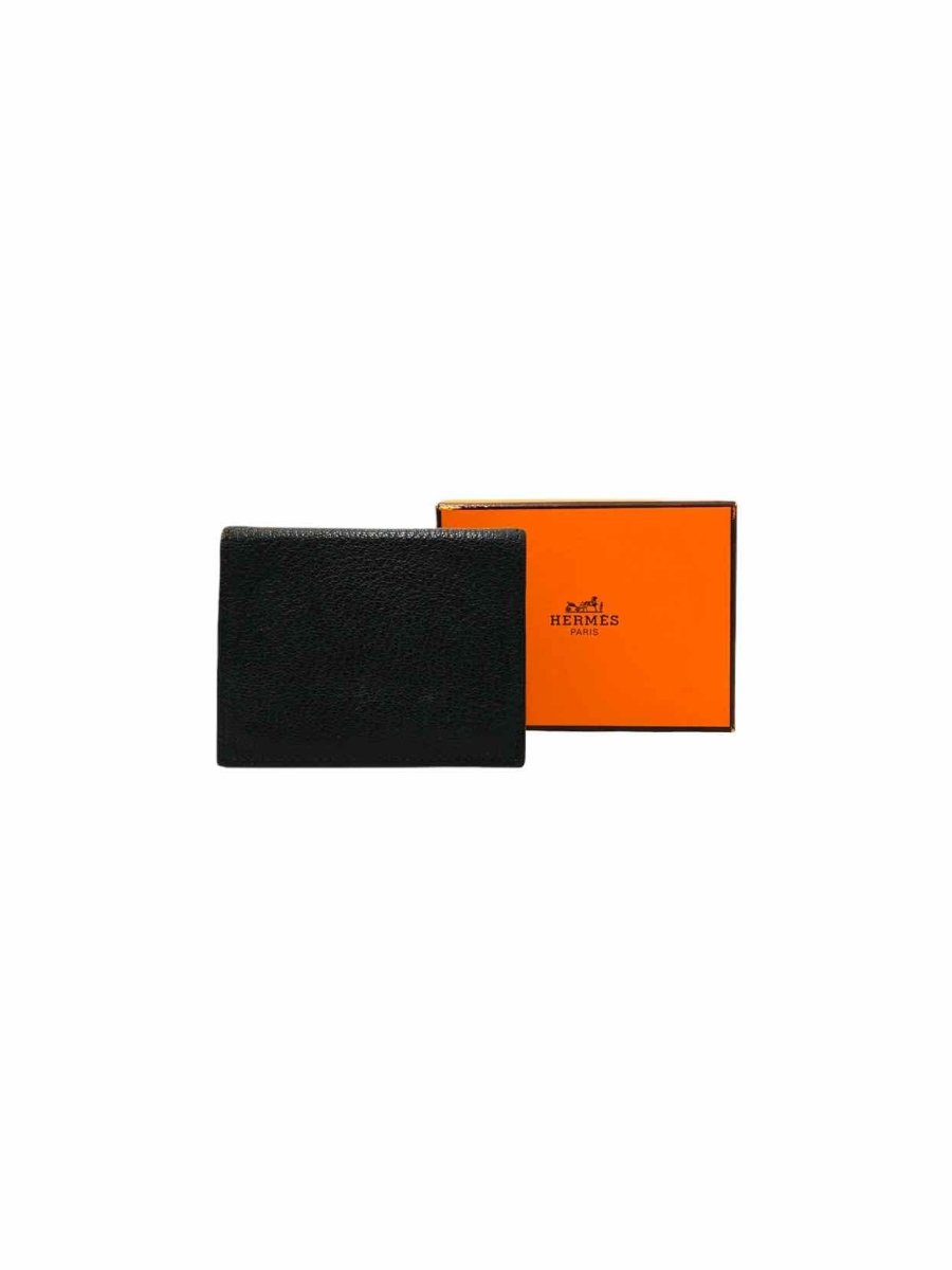 Pre - loved HERMES Black Agenda Cover at Reems Closet