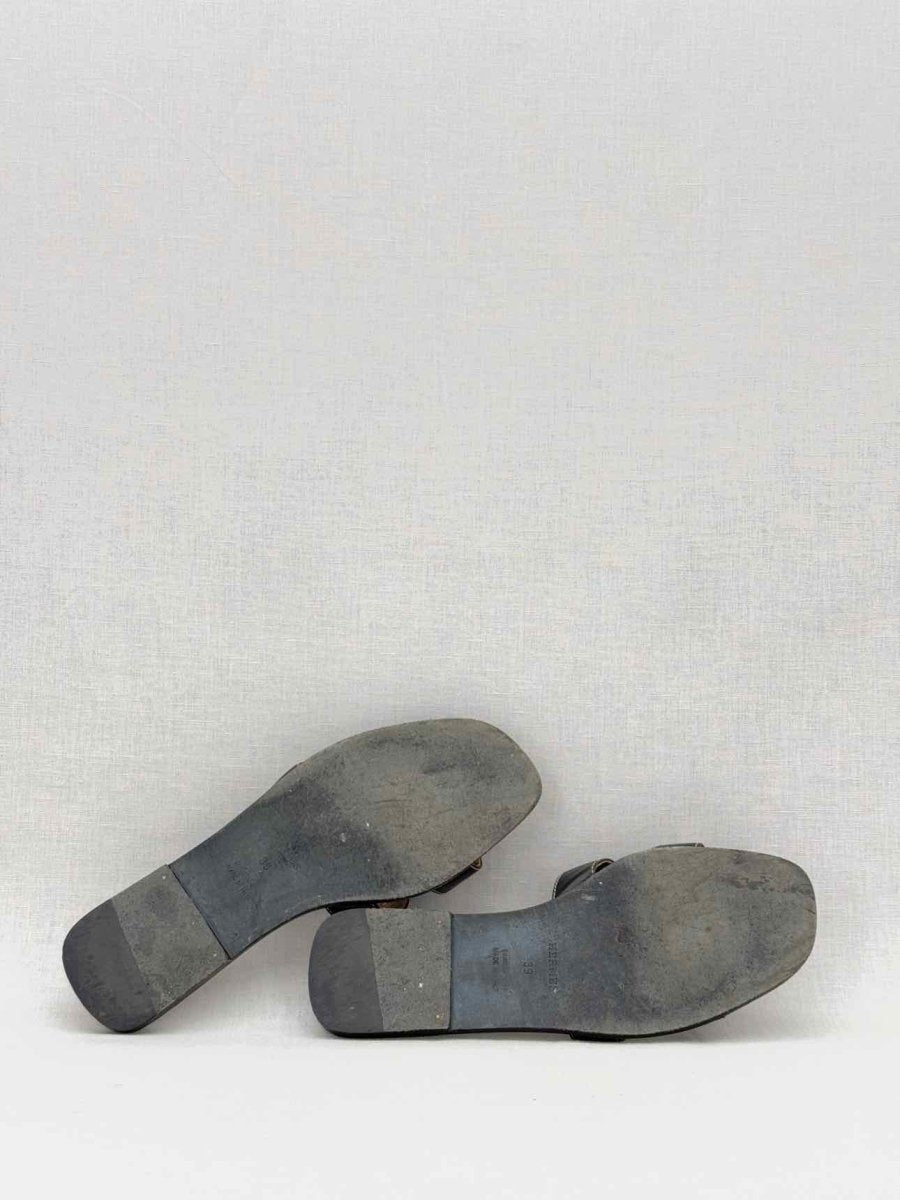 Pre - loved HERMES Black Size EU 39 Sandals at Reems Closet