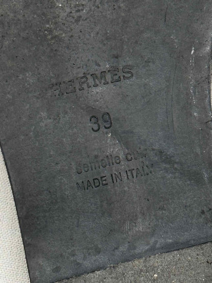 Pre - loved HERMES Black Size EU 39 Sandals at Reems Closet