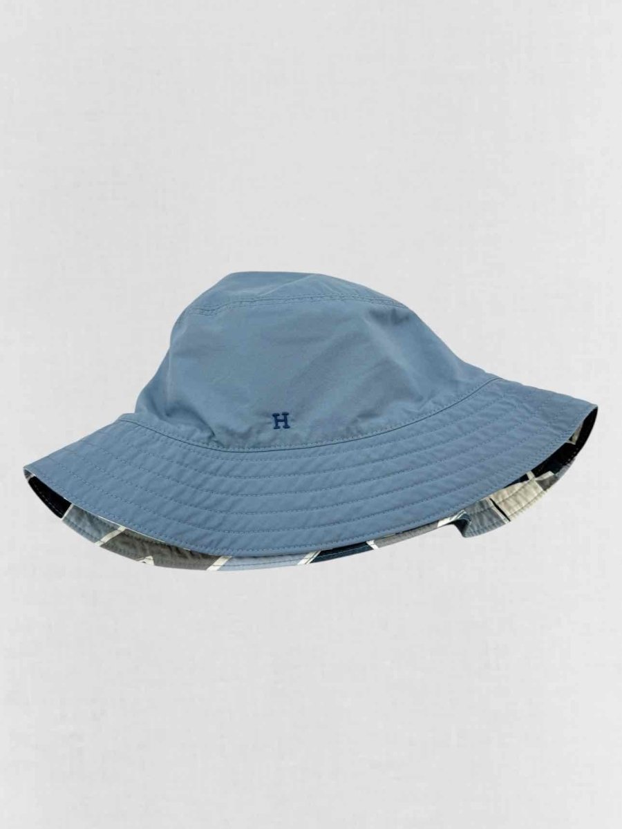 Pre - loved HERMES Blue Bucket Hat at Reems Closet