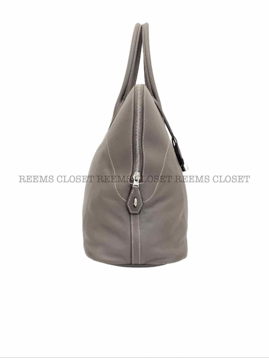 Pre - loved HERMES Bolide Relax Gris Souris Top Handle at Reems Closet