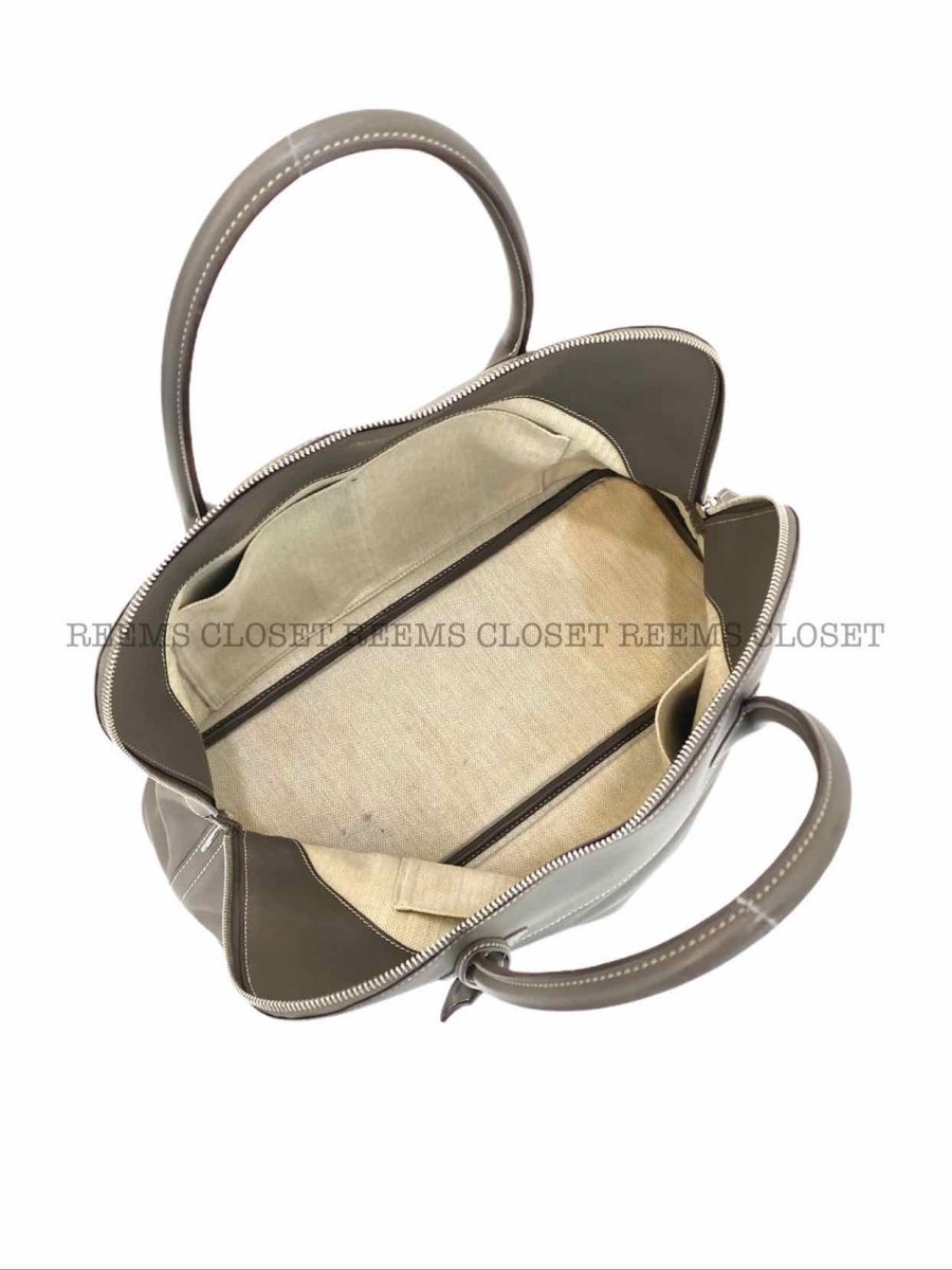 Pre - loved HERMES Bolide Relax Gris Souris Tote Bag at Reems Closet