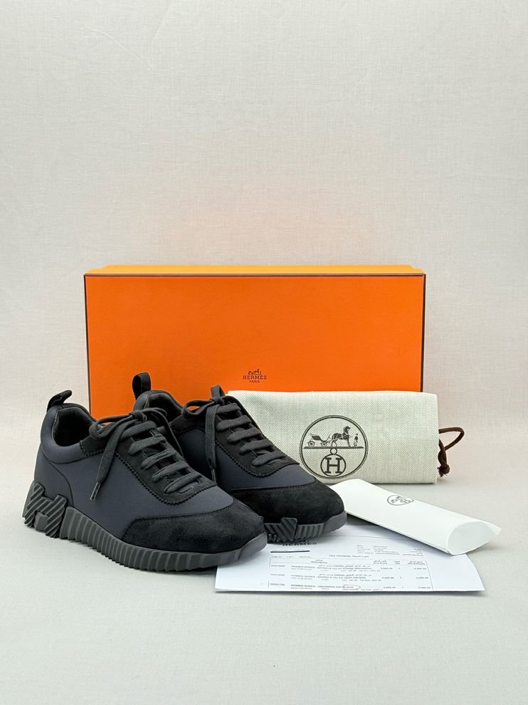 Pre - loved HERMES Bouncing Black Size EU 37 Sneakers at Reems Closet