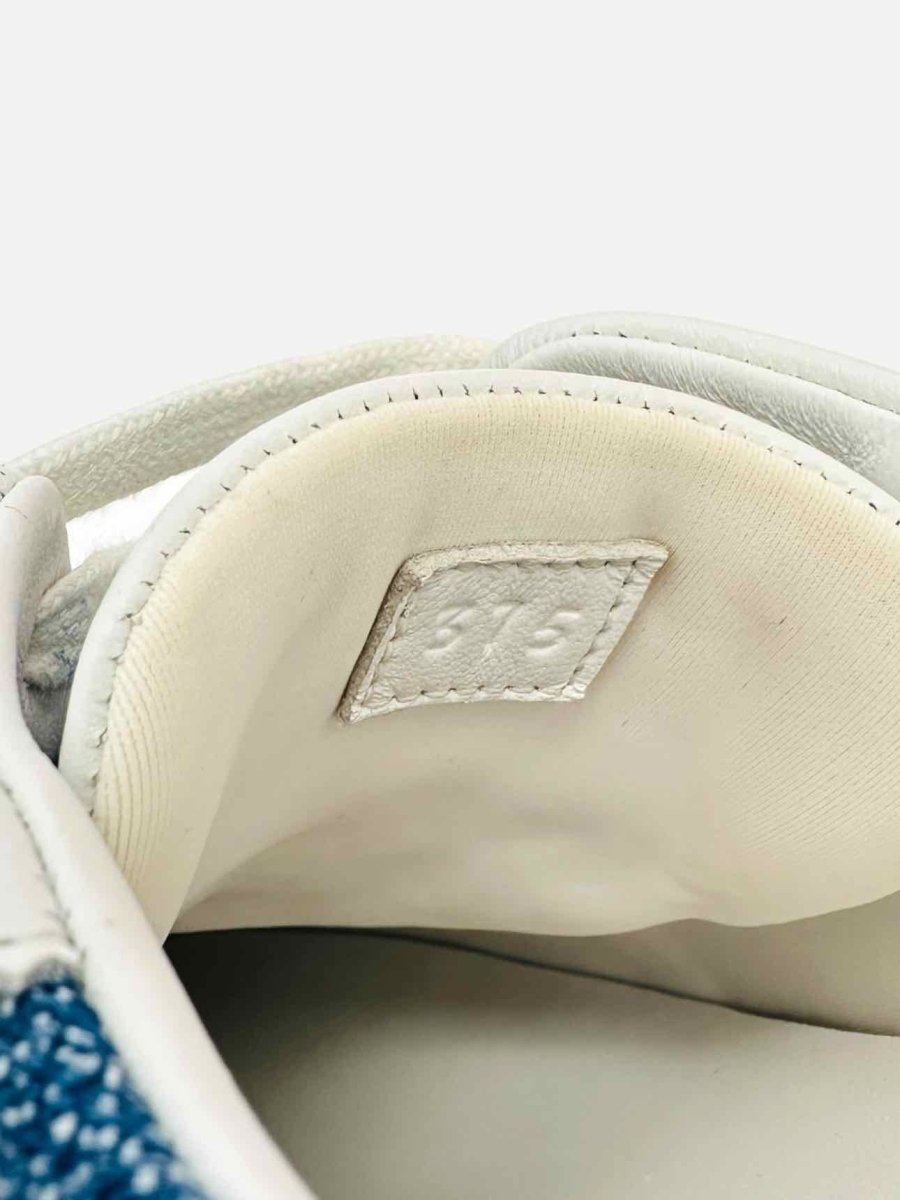 Pre - loved HERMES Bouncing Bleu Clair & Blanc Sneakers at Reems Closet