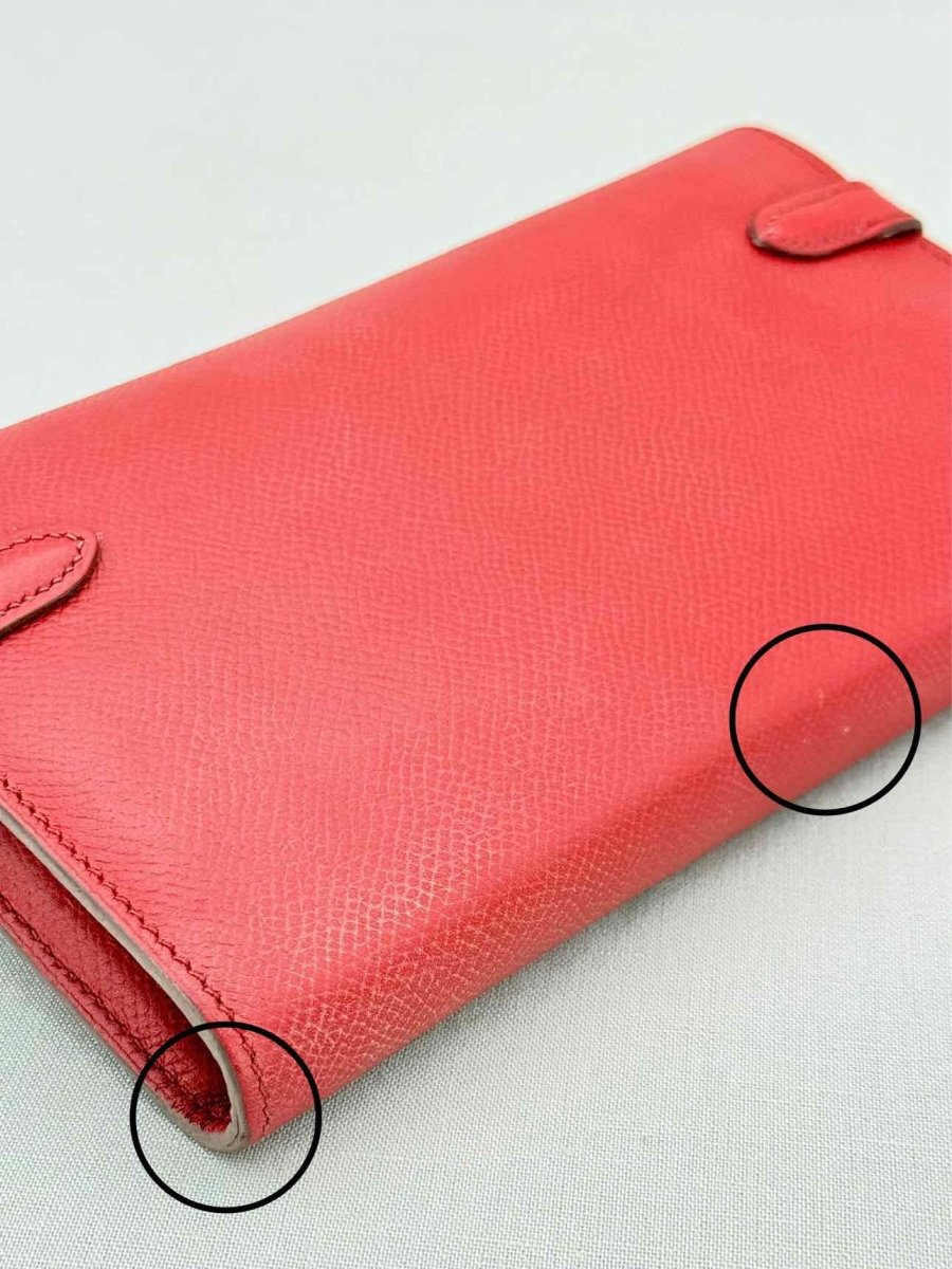 Pre - loved HERMES Burgundy Continental Wallet at Reems Closet