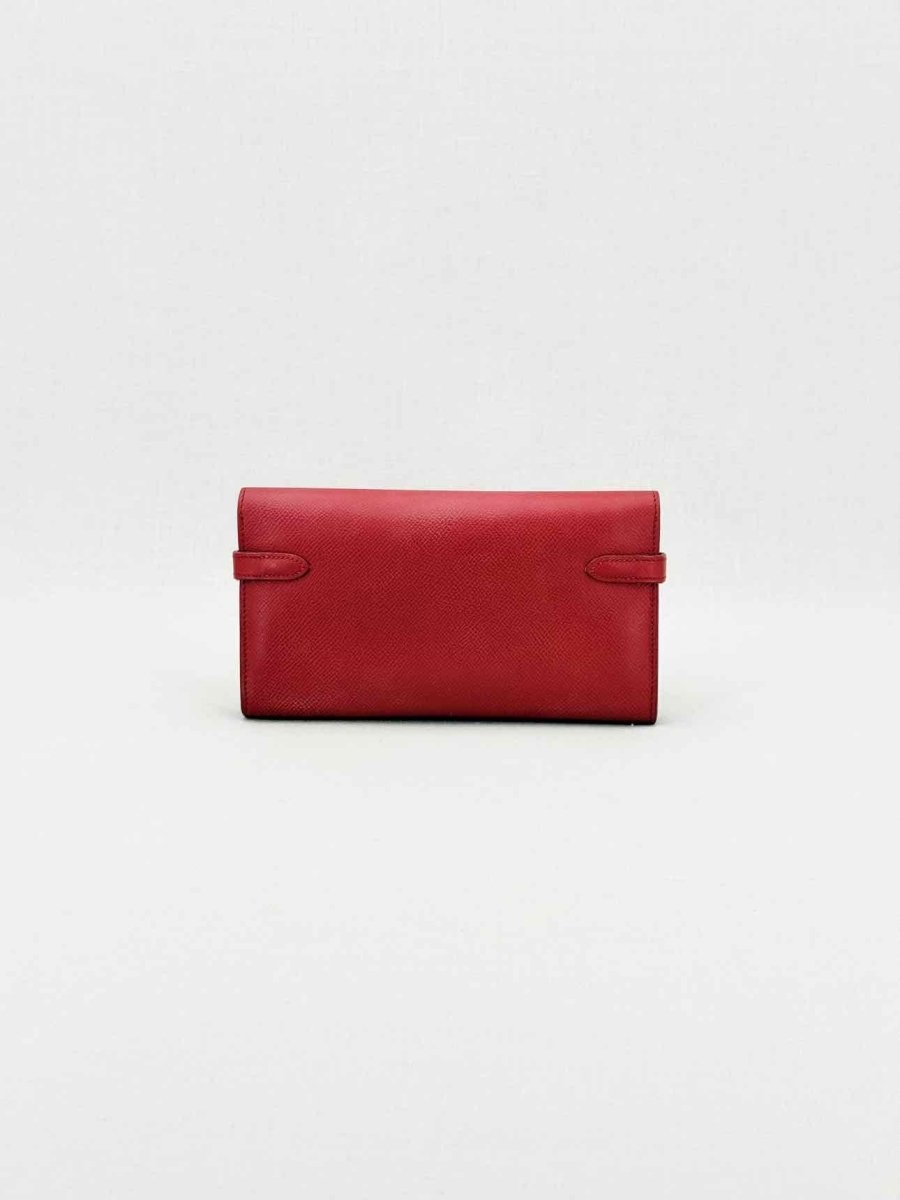 Pre - loved HERMES Burgundy Continental Wallet at Reems Closet