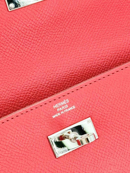 Pre - loved HERMES Burgundy Continental Wallet at Reems Closet
