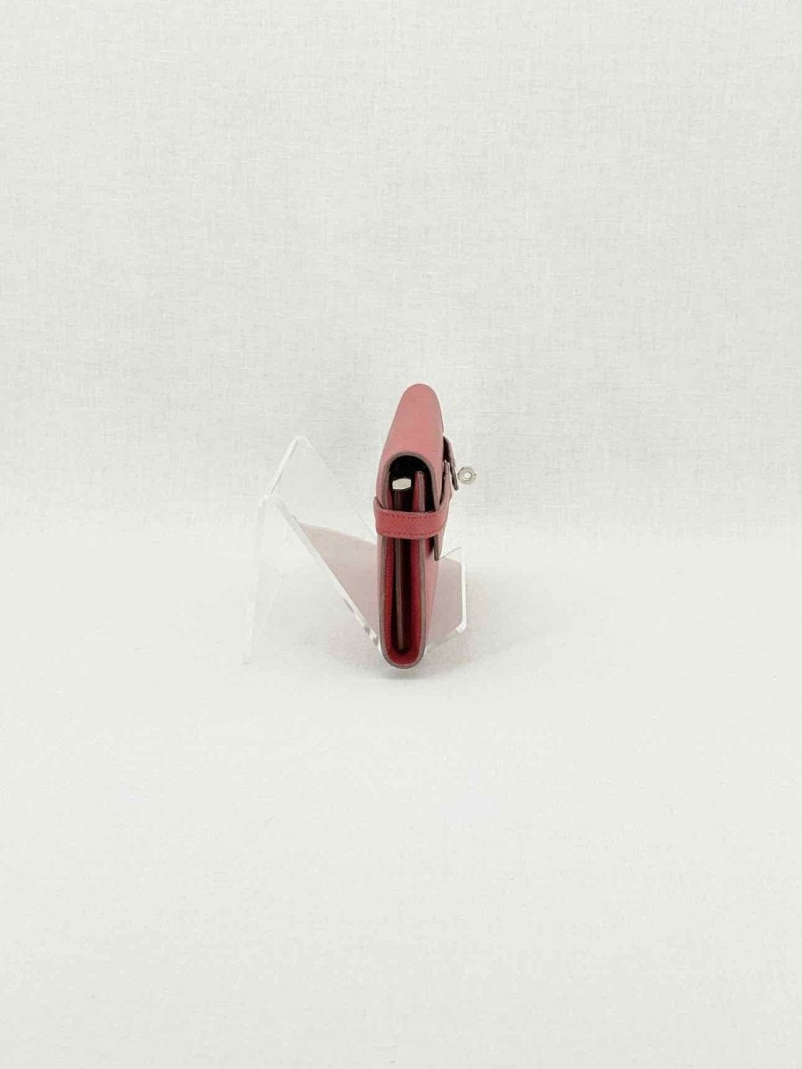 Pre - loved HERMES Burgundy Continental Wallet at Reems Closet