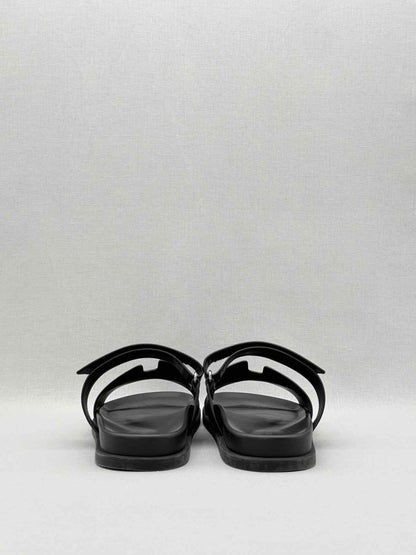 Pre-loved HERMES Chypre Black Size EU 45 Sandals at Reems Closet