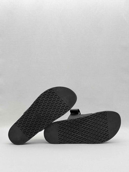 Pre-loved HERMES Chypre Black Size EU 45 Sandals at Reems Closet