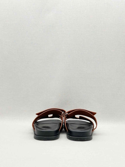 Pre-loved HERMES Chypre Natural Size EU 38.5 Sandals at Reems Closet