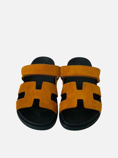 Pre-loved HERMES Chypre Naturel Sandals from Reems Closet