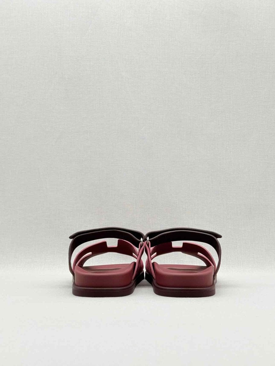 Pre - loved HERMES Chypre Rose Pink Size EU 40 Sandals at Reems Closet